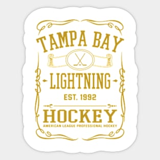 Vintage Lightning Hockey Sticker